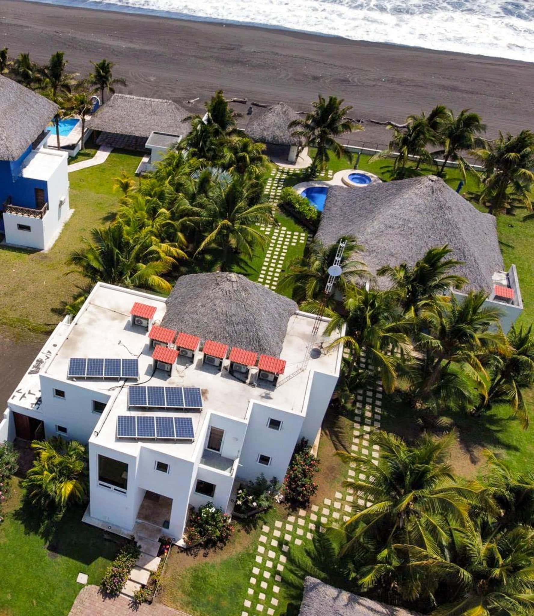 Luxury Oceanfront Estate with Pool, Rancho & Development Lot in Monterrico