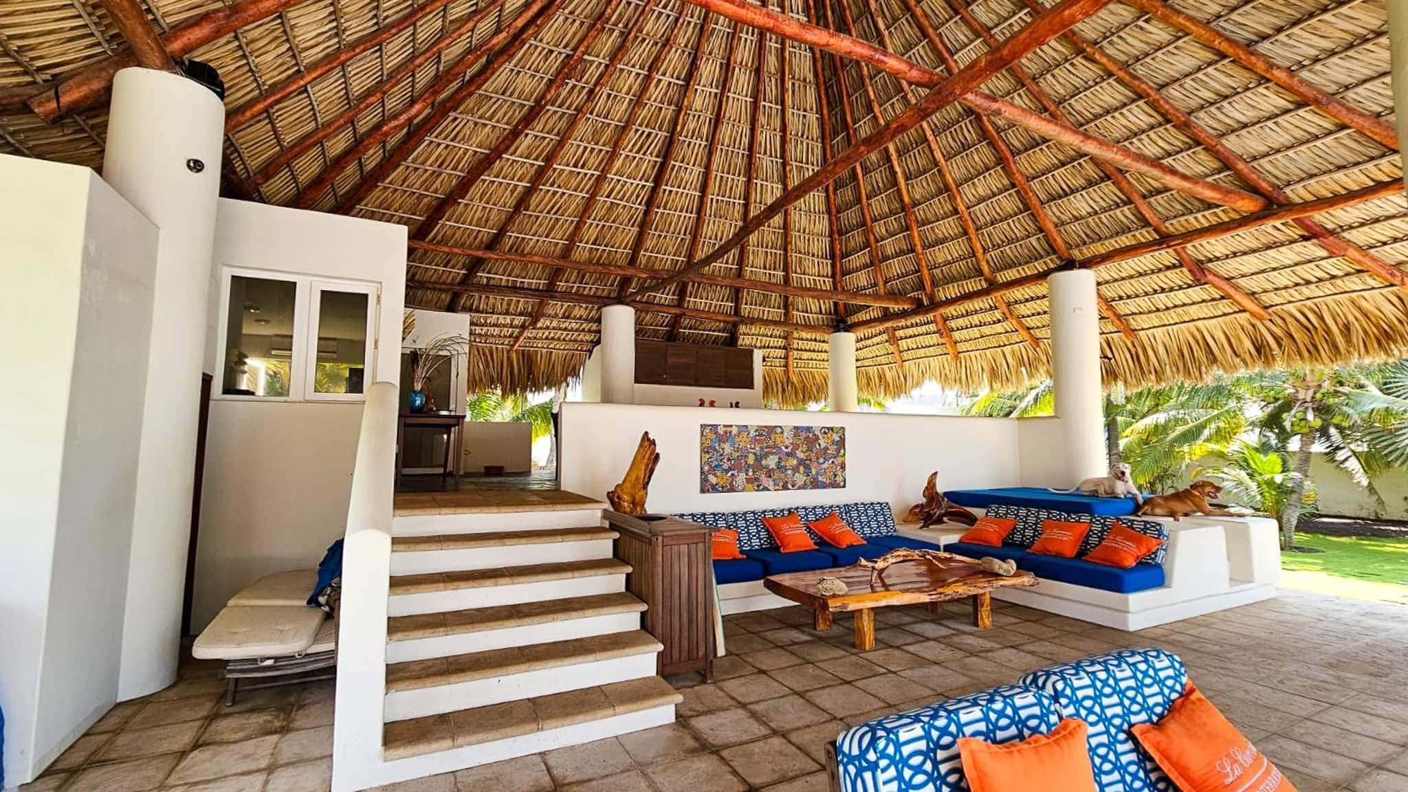 Luxury Oceanfront Estate with Pool, Rancho & Development Lot in Monterrico