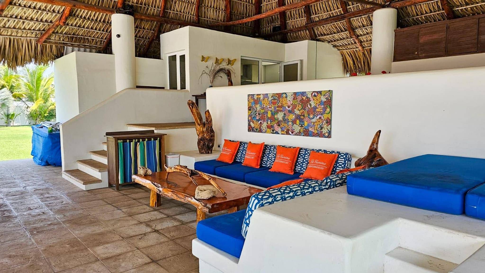 Luxury Oceanfront Estate with Pool, Rancho & Development Lot in Monterrico